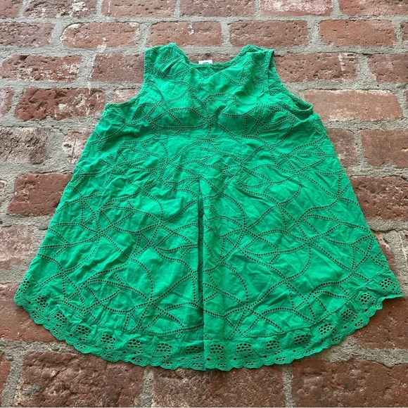 CAbi Cottagecore Gemma Green Eyelet Blouse Sleeveless Tank Top 5036 size medium - Picture 10 of 16